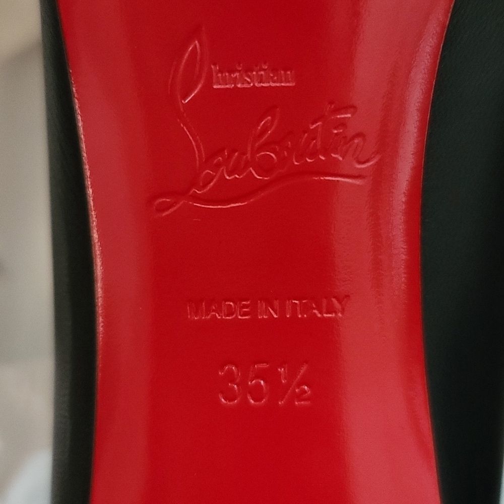 NWT/BOX Christian Louboutin Eloise 85 Nappa Shiny Black sz 35.5 - Picture 7 of 12